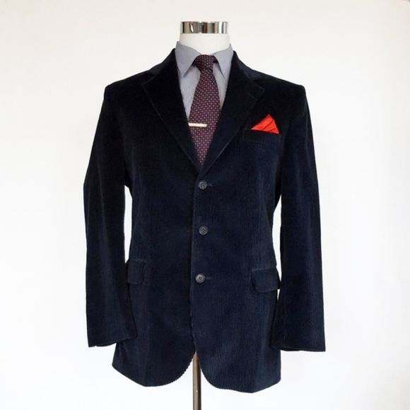 Woolrich Other - Woolrich Vintage Mens Corduroy Blazer 38R Blue